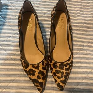 Beautiful leopard wedges Franco Sarto size 7